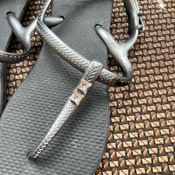 NEW!  Havaiana Freedom Glamour sandals with Swarovski crystals - 35/6 - Picture 6 of 6